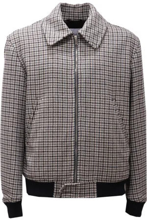 Dondup Kurtki, Mężczyzna, Wielobarwność, M, Wełniana kurtka bomber Made in Italy