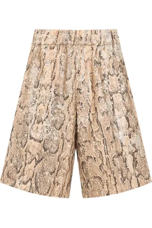 DRIES VAN NOTEN Szorty, Kobieta, Wielobarwność, M, Eleganckie Beżowe Spodnie dla Kobiet