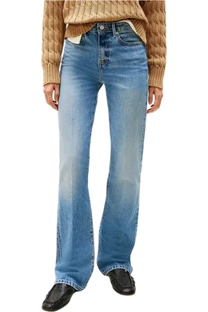 Tommy Hilfiger Jeansy, Kobieta, Niebieski, W27, Denim, Slim Fit Denim Jeansy