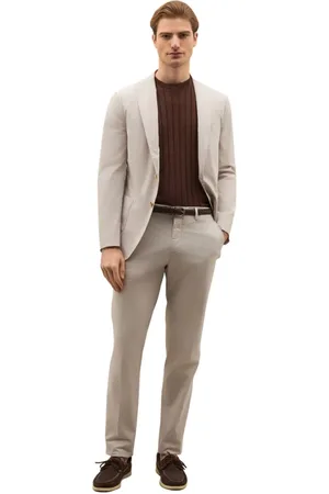 Boglioli Garnitury, Mężczyzna, Szary, S, Garment Dyed Light Popeline K-Suit