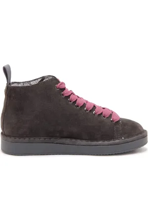 Panchic Buty, Kobieta, Szary, 36 EU, Zamsz, Eco-Fur Botki Antracyt-Brązróż