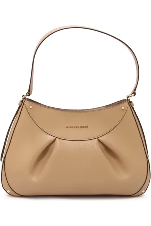 Michael Kors Torebki, Kobieta, Beżowy, ONE SIZE, Torba na ramię Enzo skórzana
