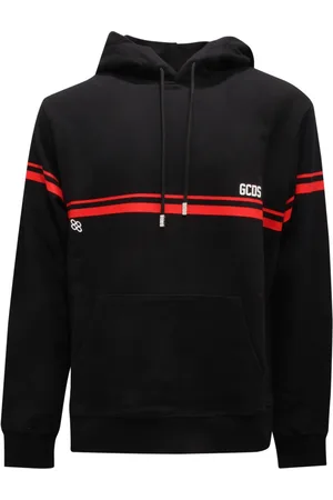 GCDS Bluzy, Mężczyzna, Czarny, L, Włoski Sweter Ss 23M100158 Col. 02