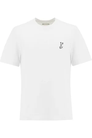 Jacob Cohen Koszulki, Mężczyzna, Biały, L, Bawełniana T-shirt z nadrukiem