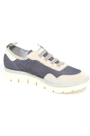 Panchic Buty, Kobieta, Niebieski, 37 EU, Zamsz, Biała Tkanina/Zamsz But