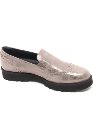 Hogan Buty, Kobieta, Beżowy, 37 EU, Trasa Loafer But w Kolorze Błota