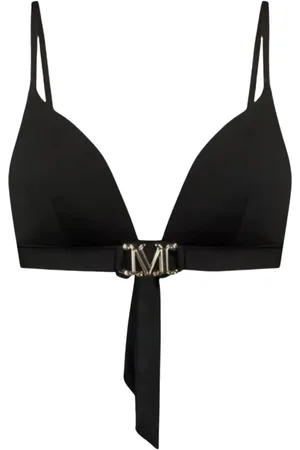Max Mara Stroje kąpielowe, Kobieta, Czarny, L, Góra od bikini trójkąt
