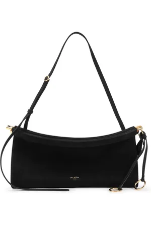 Alaïa Torebki, Kobieta, Czarny, ONE SIZE, Skóra, Czarna Torba na Ramię Luksusowa Skóra