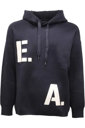 Emporio Armani Bluzy, Mężczyzna, Niebieski, S, Granatowy Sweter 6L1Mxs 1Mbwz