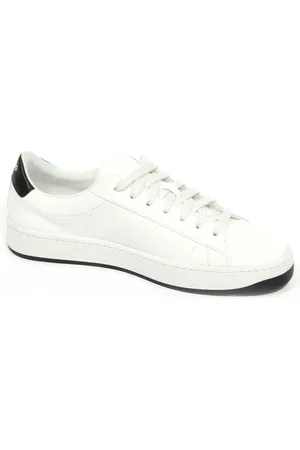 Kenzo Buty, Kobieta, Biały, 37 EU, Skórzane Buty na Sznurowadła