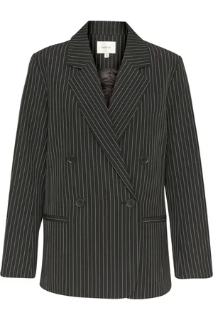 Gestuz Kurtki, Kobieta, Czarny, S, Pinstripe Blazer 2.0 Czarny