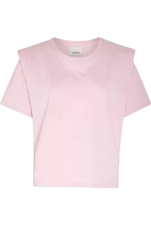 Isabel Marant Koszulki, Kobieta, Różowy, L, Bawełna, Zelitos T-Shirt
