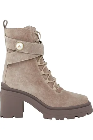Jimmy Choo Buty, Kobieta, Beżowy, 36 EU, Zamsz, Beżowe Zamszowe Botki
