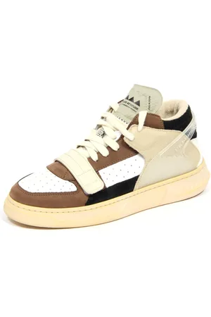RUN OF Buty, Mężczyzna, Wielobarwność, 41 EU, Buty Vintage Effect Errant Mid Model