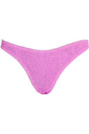 Bond Eye Stroje kąpielowe, Kobieta, Różowy, ONE SIZE, Fioletowe Bikini Figi Wysoki Stan