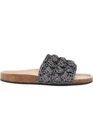 J.W.Anderson Buty, Kobieta, Szary, 41 EU, Bawełna, Ciemnoszare tkane sandały