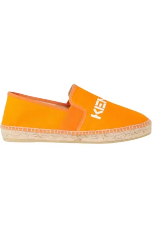 Kenzo Buty, Kobieta, Pomarańczowy, 37 EU, Bawełna, Pomarańczowe espadryle z logo