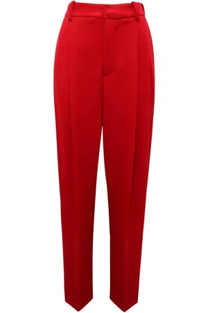 Elisabetta Franchi Spodnie, Kobieta, Czerwony, S, Czerwona Pasja Spodnie Made in Italy