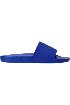 Ralph Lauren Buty, Mężczyzna, Niebieski, 42 EU, Klapki z logo