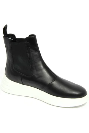 Hogan Buty, Kobieta, Czarny, 39 EU, Rebel Chelsea Skórzane Buty Czarne