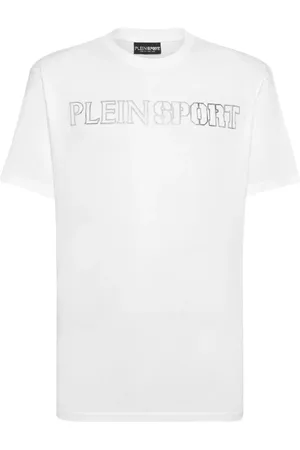 Philipp Plein Koszulki, Mężczyzna, Biały, M, Biały T-shirt z grafiką Tygrysa