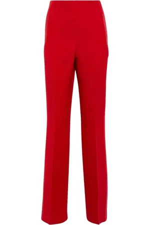 Roland Mouret Spodnie, Kobieta, Czerwony, M, Czerwone Rozkloszowane Spodnie z Wysokim Stanem