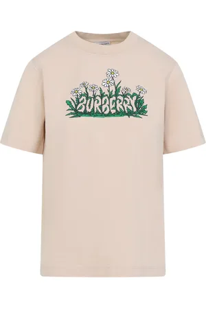 Burberry Koszulki, Kobieta, Beżowy, M, Neutralny T-shirt dla kobiet
