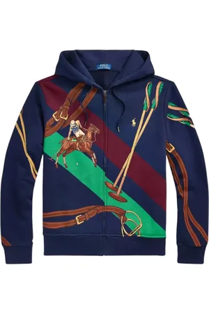 Ralph Lauren Bluzy, Mężczyzna, Wielobarwność, M, Granatowa bluza z kapturem