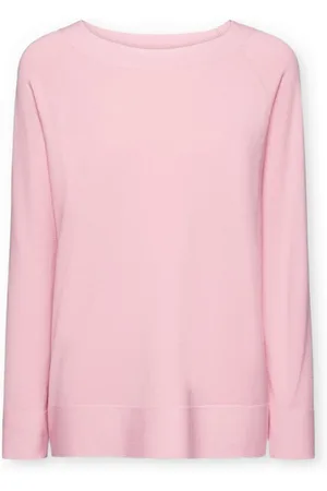 Elena Miro Swetry, Kobieta, Różowy, XL, Sweter z dekoltem w łódkę