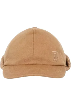 Burberry Akcesoria, Mężczyzna, brązowy, S, Kaszmir, Kaszmirowa czapka z daszkiem