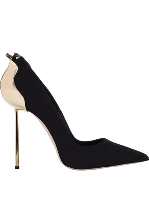 LE SILLA Buty, Kobieta, Czarny, 39 EU, Zamsz, Czarne zamszowe szpilki Petalo