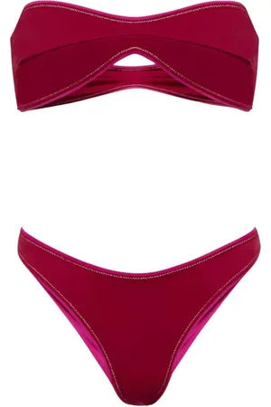 Reina Olga Stroje kąpielowe, Kobieta, Czerwony, M, Bordowy Bikini Katia