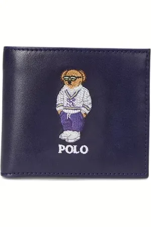 Ralph Lauren Akcesoria, Mężczyzna, Niebieski, ONE SIZE, Elegancki Portfel Skórzany
