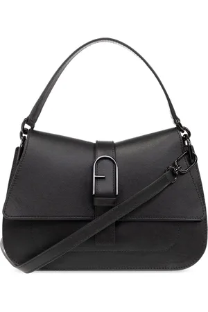 Furla Torebki, Kobieta, Czarny, ONE SIZE, Skóra, Flow Medium Shoulder Bag