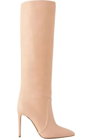 PARIS TEXAS Buty, Kobieta, Beżowy, 36 1/2 EU, Zamsz, Beżowe Zamszowe Kozaki za Kolano