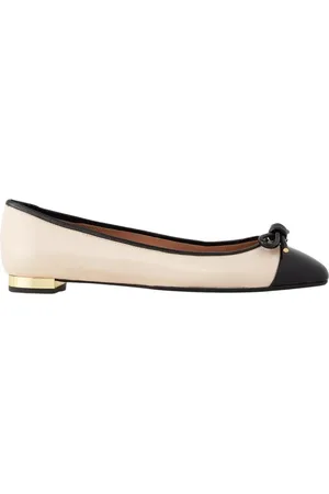 Aquazzura Buty, Kobieta, Beżowy, 37 EU, Beżowe baleriny z kokardą Parisina