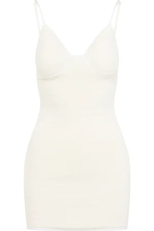 Jacquemus Sukienki, Kobieta, Biały, S, Biała Sukienka dla Kobiet
