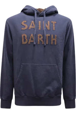 MC2 SAINT BARTH Bluzy, Mężczyzna, Niebieski, M, Bluza Tribeca z naszywką
