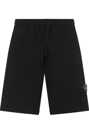 Stone Island Szorty, Mężczyzna, Czarny, M, Czarne Szorty Bermudy Stylowy Design