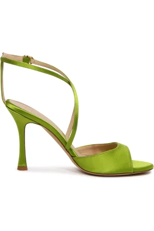 ROBERTO FESTA Buty, Kobieta, Zielony, 38 EU, Xose Satin Sandal Pistacchio Zielony