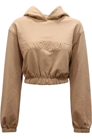 hinnominate Bluzy, Kobieta, Beżowy, M, Krótka Bluza Polarowa Orzechowy Podszewka