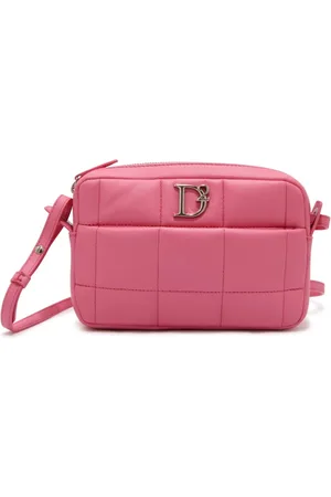 Dsquared2 Torebki, Kobieta, Różowy, ONE SIZE, Różowa torba na ramię Made in Italy