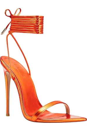 Femme LA Buty, Kobieta, Pomarańczowy, 36 EU, Pomarańczowe sandały na szpilce
