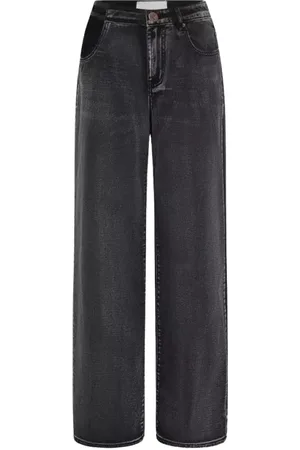 ONE TEASPOON Jeansy, Kobieta, Czarny, W30, Czarne Szerokie Jeansyy Jackson Mid Waist