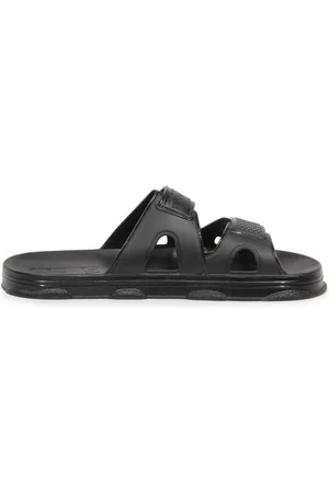 GCDS Buty, Mężczyzna, Czarny, 40 EU, Czarne Ciabatta Gumowe Kapcie Ss 22M470008