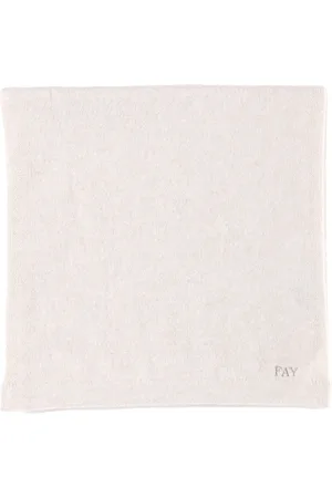 FAY Akcesoria, Kobieta, Biały, ONE SIZE, Kaszmir, Kaszmirowy Szal z Gładkim Ściegiem