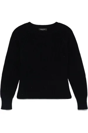 Fabiana Filippi Swetry, Kobieta, Niebieski, M, Navy Crew Neck Sweater