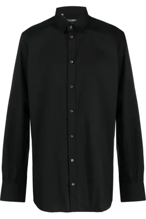 Dolce & Gabbana Koszule, Mężczyzna, Czarny, XL, Czarna Koszula dla Mężczyzn