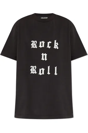 Zadig & Voltaire Koszulki, Kobieta, Czarny, S, Bawełna, Edwin Printed T-Shirt