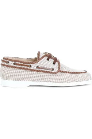 VALENTINO GARAVANI Buty, Mężczyzna, Wielobarwność, 43 1/2 EU, Bawełna, Płócienne i skórzane mokasyny żeglarskie Palm Avenue